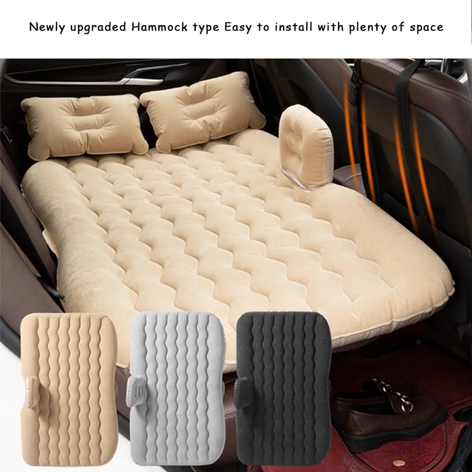 Portable inflatable car back seat bed / Car Mattress PLUS PUMP