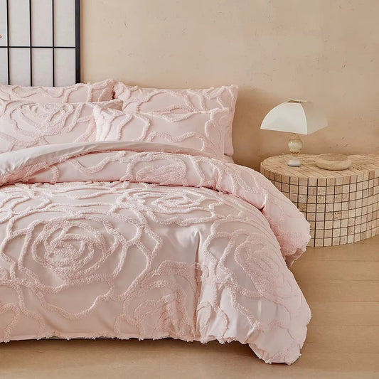 embroidery Rose Pink   220*240cm            229*264cm