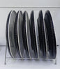 Black and white ceramic dinner plates