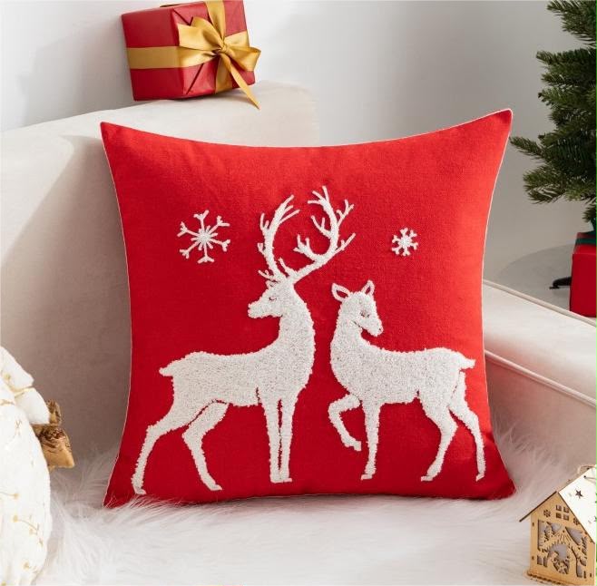 🎄✨ PREMIUM CHRISTMAS CUSHION COVER!