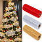 🎄 Christmas Mesh Ribbon – 10 Metres ✨