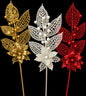 Glitter Christmas Floral Picks