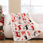 ❄️ PREMIUM REVERSIBLE CHRISTMAS SHERPA Throw Blanket