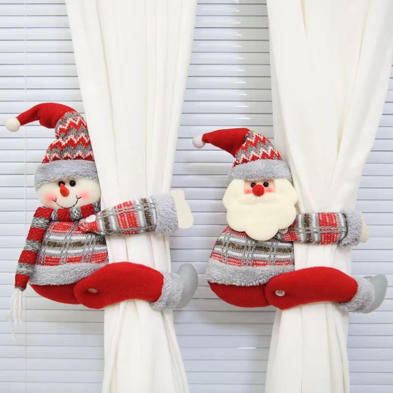 ✨Christmas Plush Snowman Curtain Tiebacks