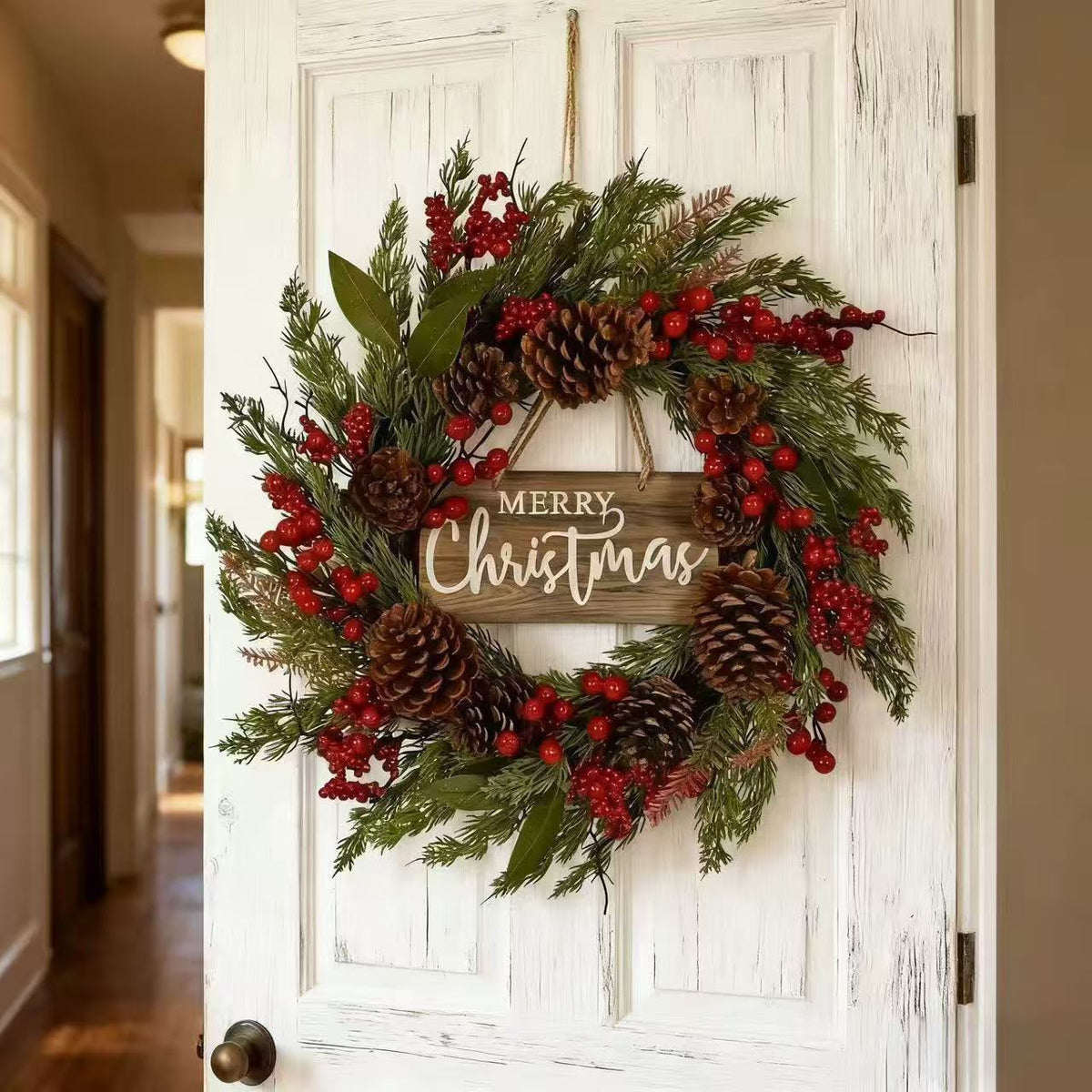 ✨Premium Christmas Door Wreath – 50cm