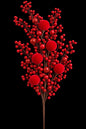 Christmas Decorative Berry with velvet balls