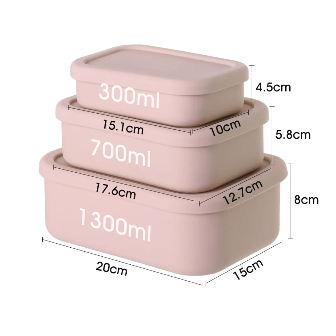 Silicone Lunch Box Set