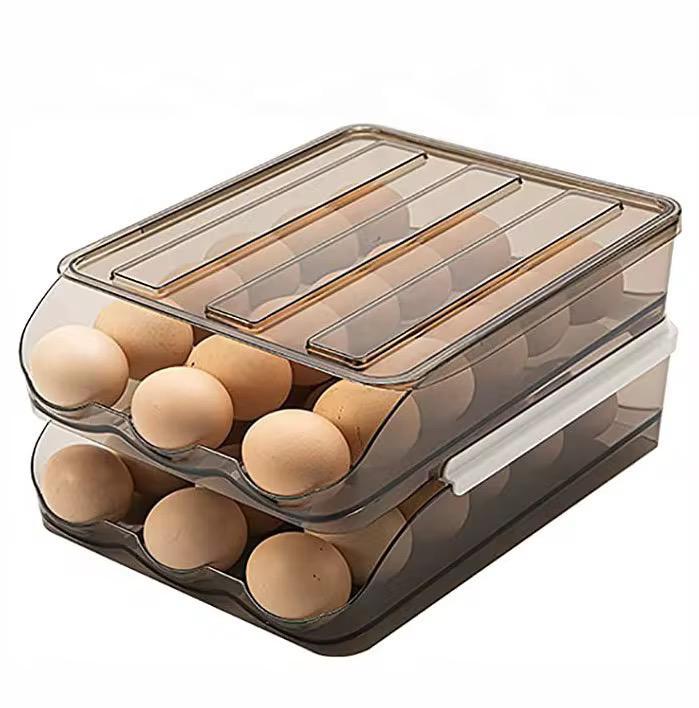 2 Layer Stackable Fridge Egg Organizer