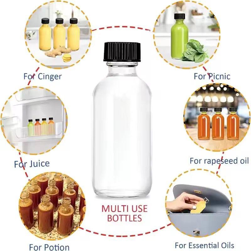 Set of 6 Gingershots Glass Bottles