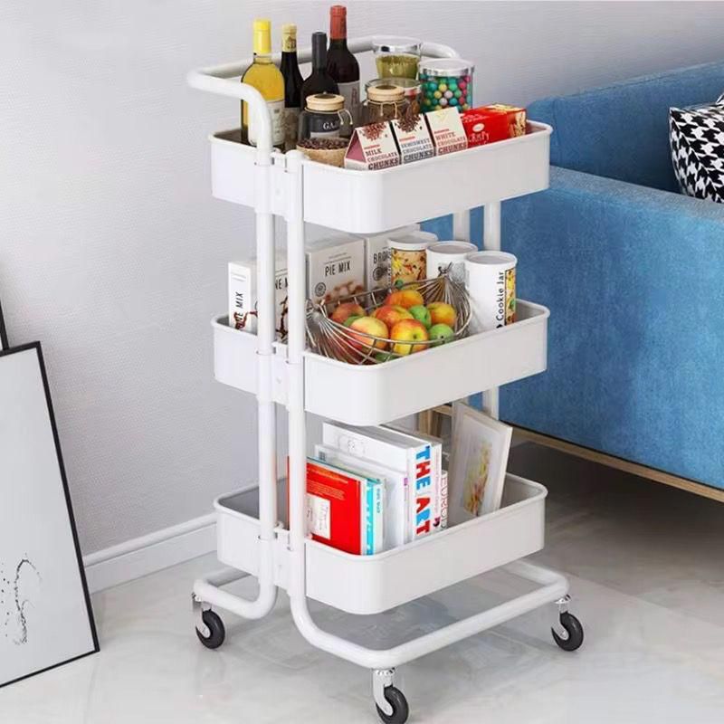 Multi-functional Movable Trolley Storage Rack