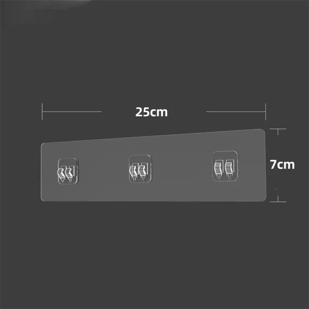 5 Pcs CLEAR Strong Adhesive Waterproof Wall Hooks