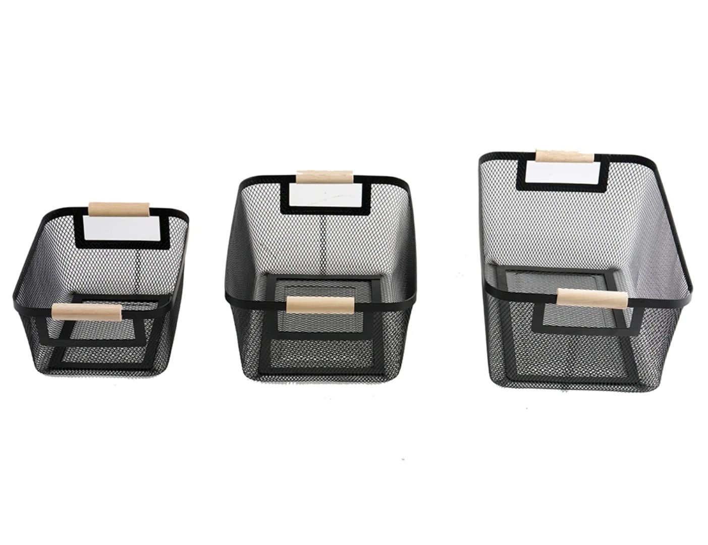 3 Pc Portable Modern Rectangular Metal Pantry