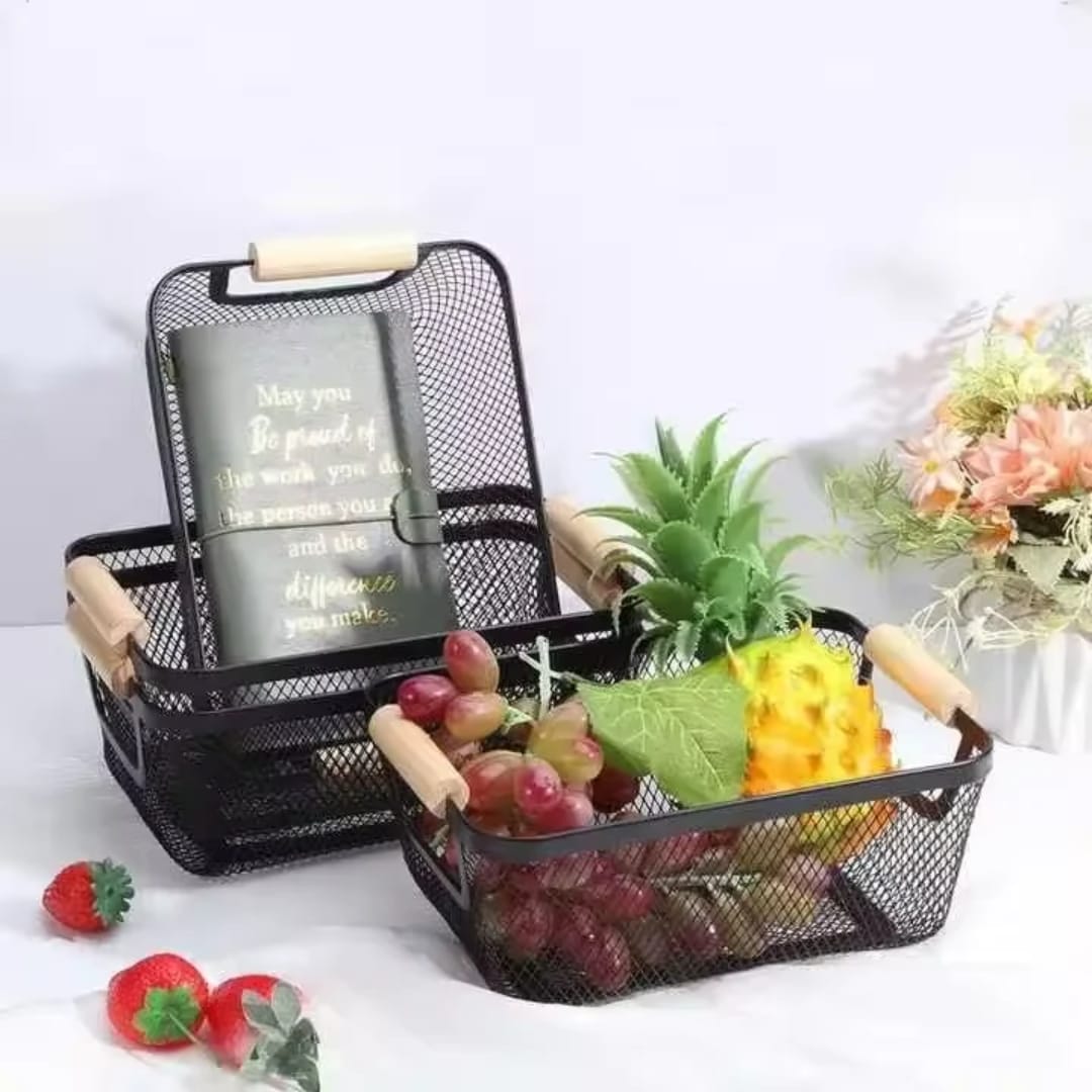 3 Pc Portable Modern Rectangular Metal Pantry