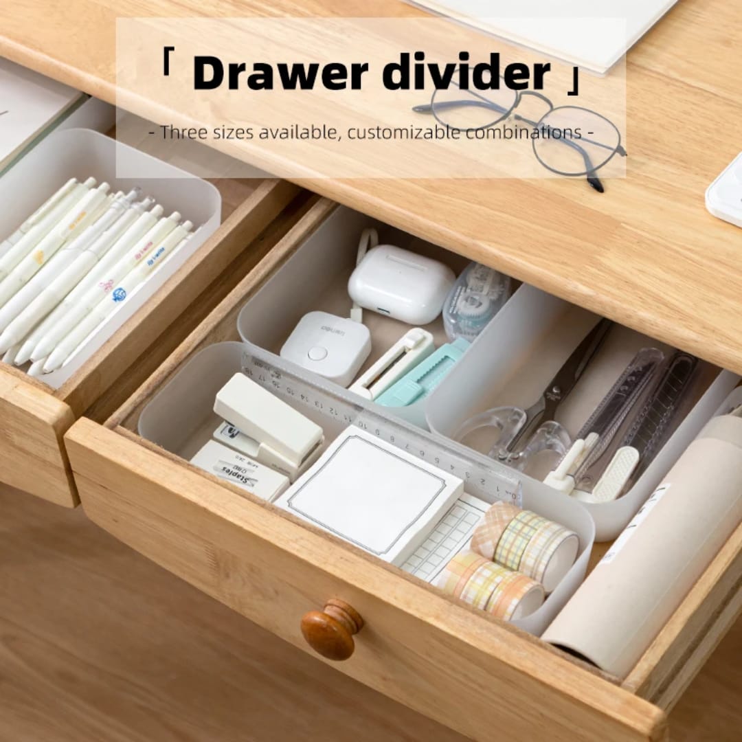 4 Pc Multi Size Drawer Storage