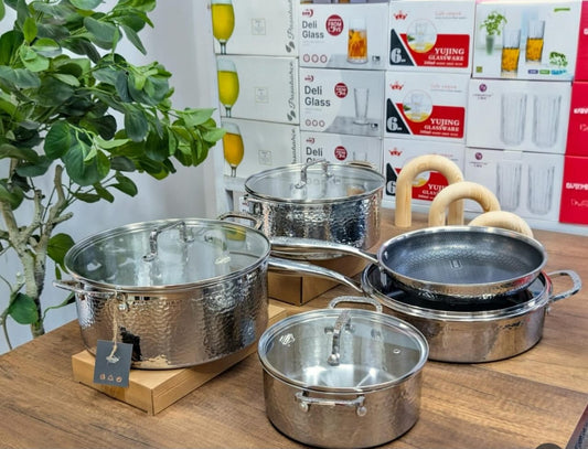 9PCS SET Stainless Steel Cookware