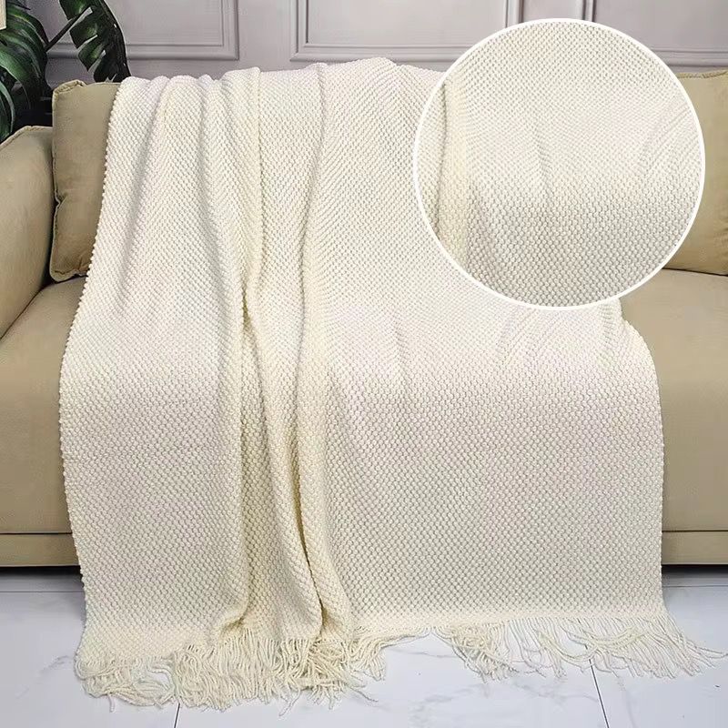 Knitted Light Weight Throw Blanket