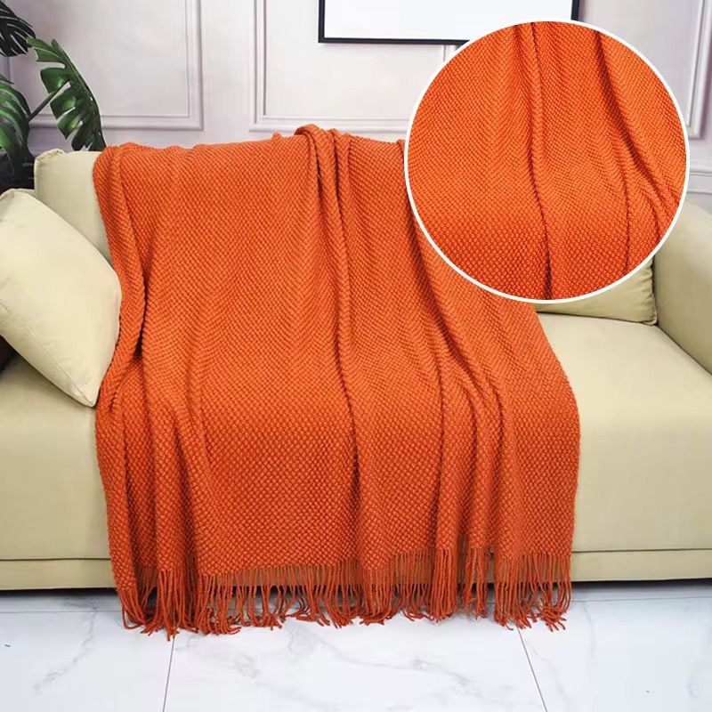 Knitted Light Weight Throw Blanket
