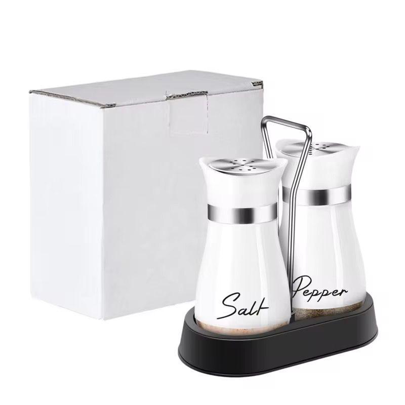 Seasoning Glass Salt and Pepper Shake Set