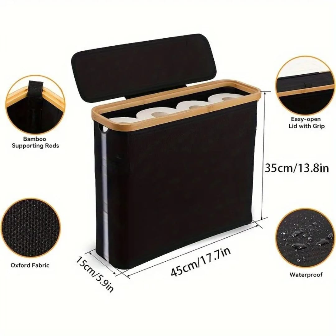 Collapsible Toilet Paper Storage Basket