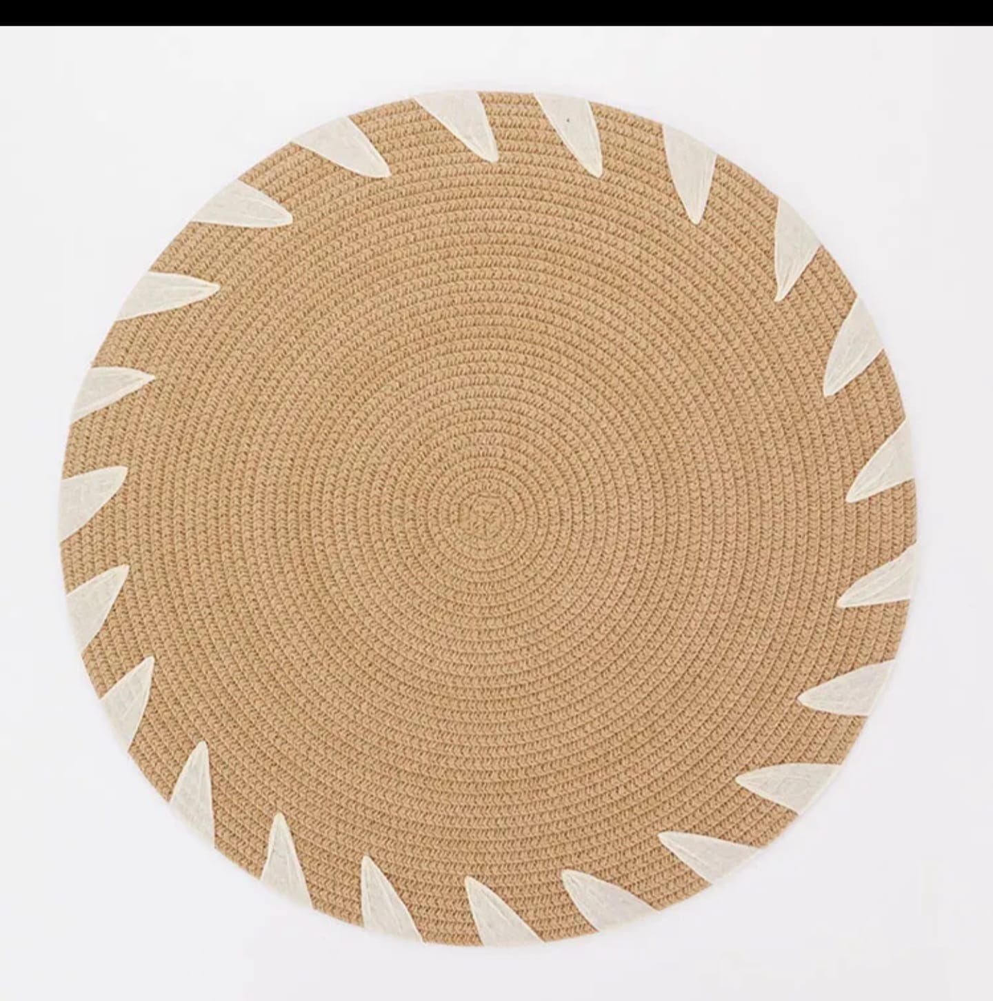 6pcs Round Elegant Braided Table Mats