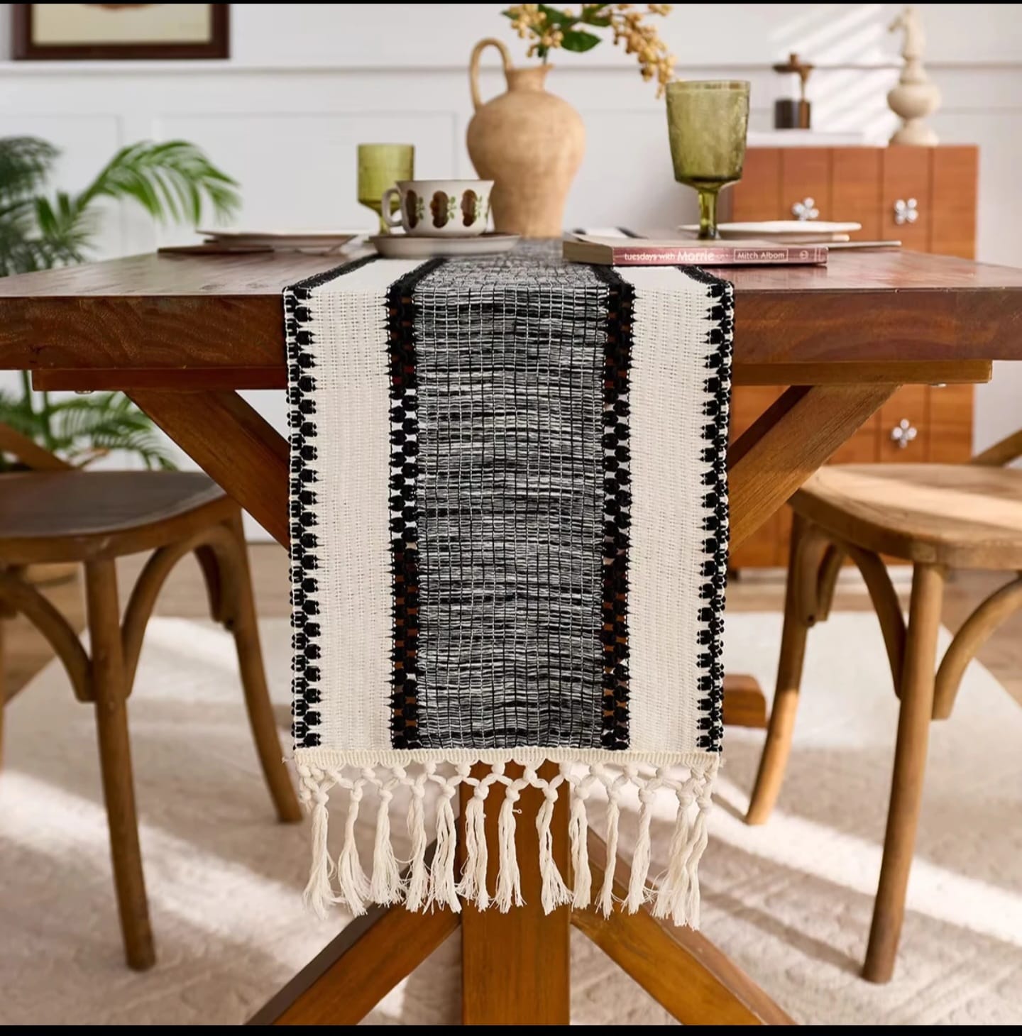 Cotton Decoration Table Runner Set