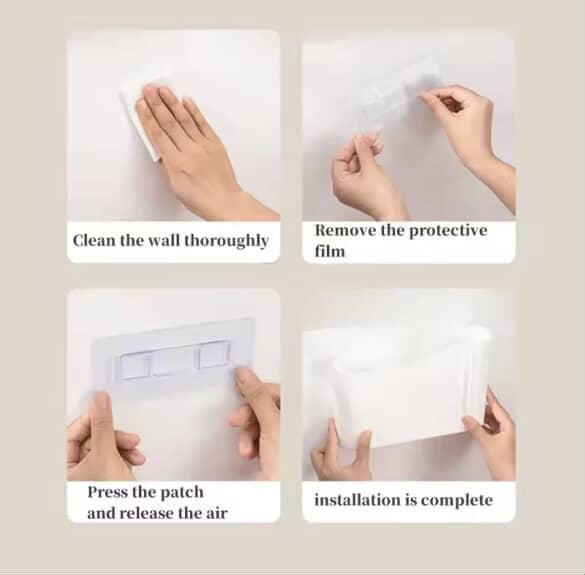 No-drill Wall-Mounted Garbage Bag Dispenser