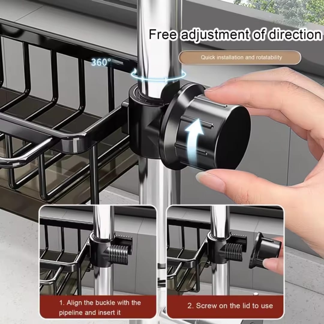 Aluminium Kitchen & Bathroom Sink Organizer
