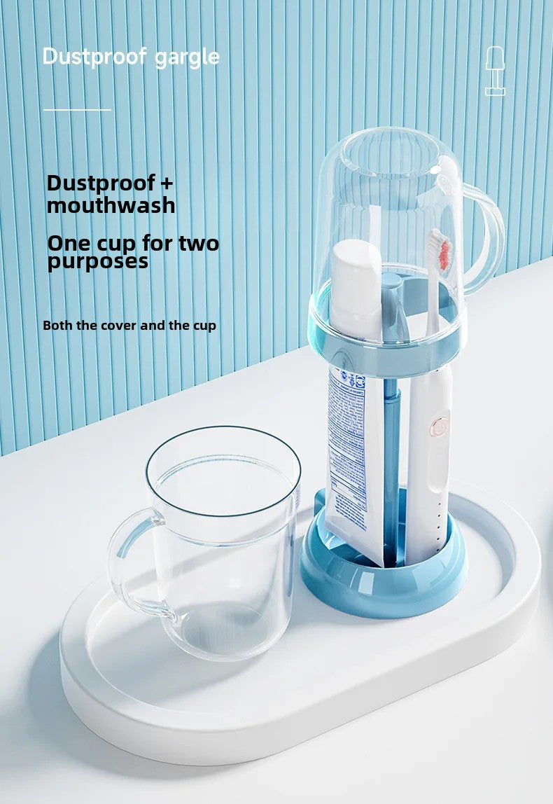 Adjustable Toothbrush Holder with Gargle Cup