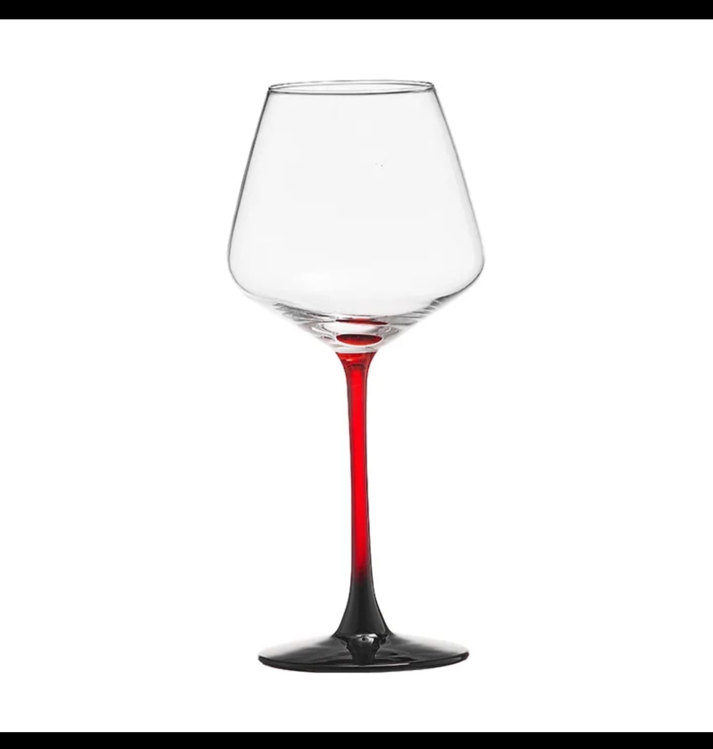 6pcs Burgundy Crystal Wine Glass