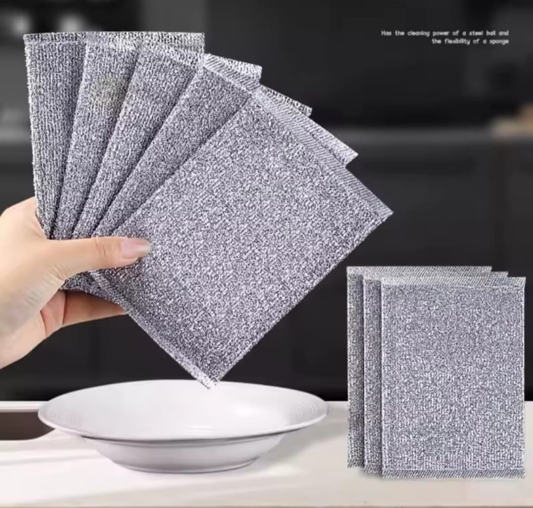 5pcs Multi-purpose double sided wire dish cloth