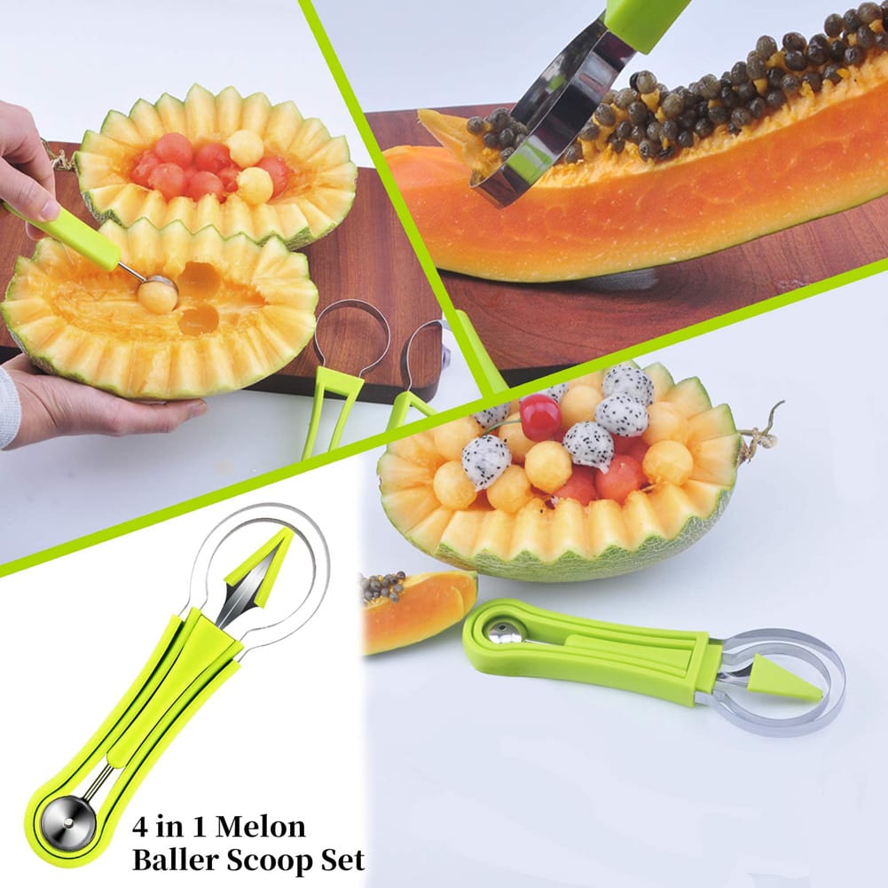 4 in 1 Watermelon Slicer Cutter Scoop Fruit