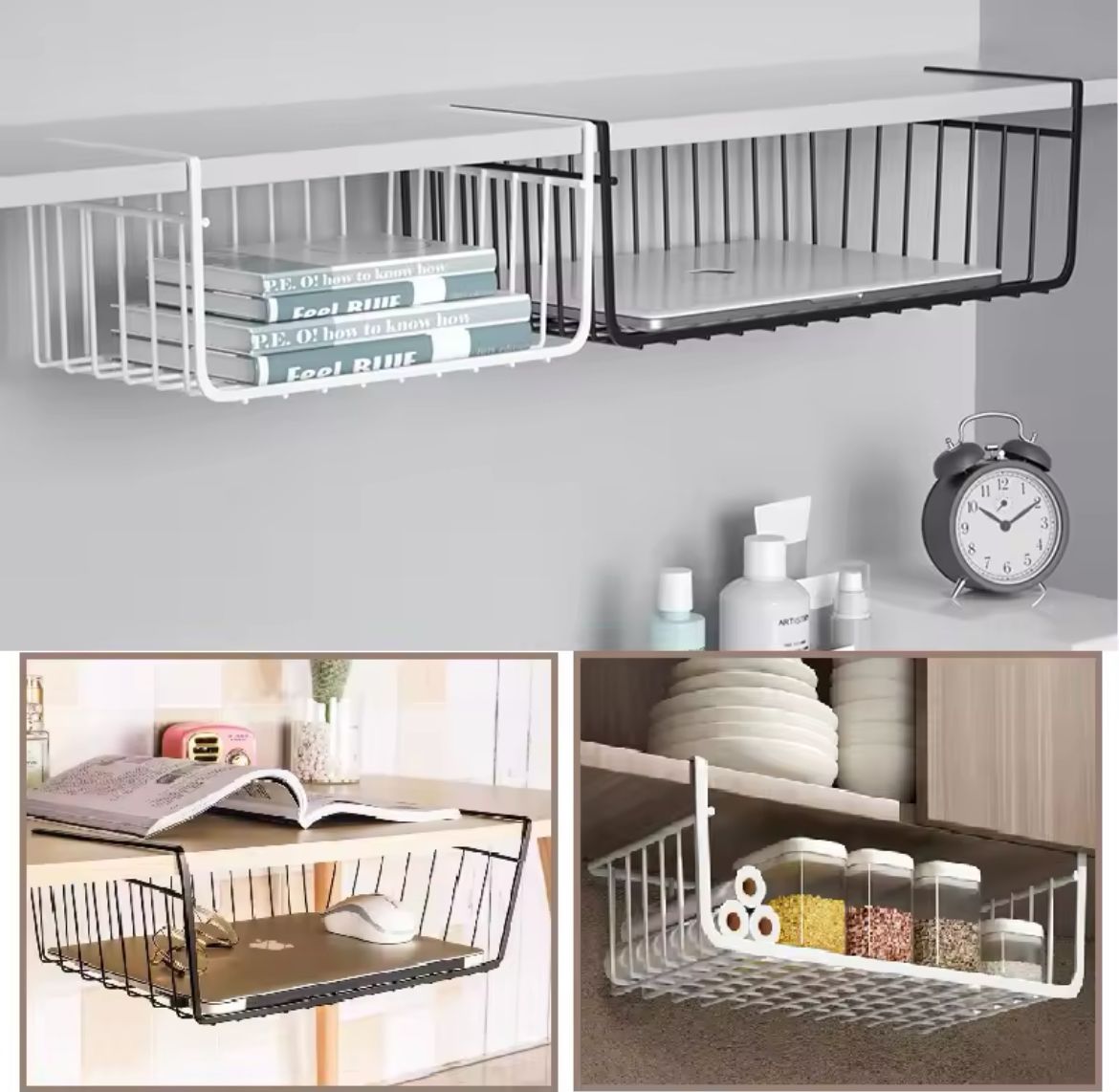 Under Shelf Organizer Metallic