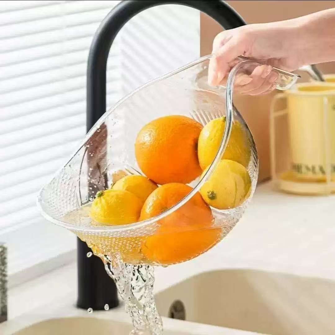 Acrylic Rice Washing Bowl