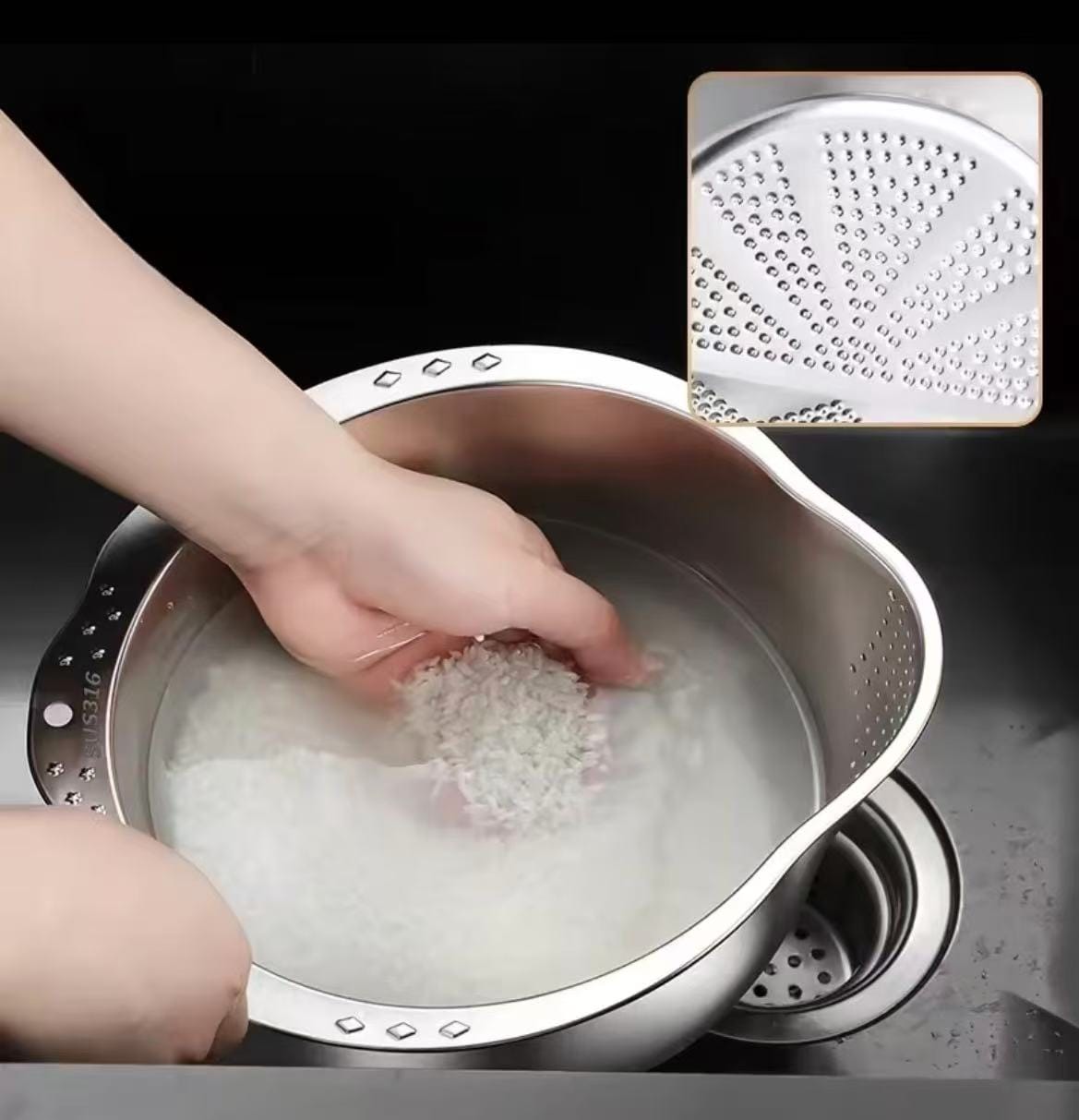 Stainless Steel Strainers & Colanders