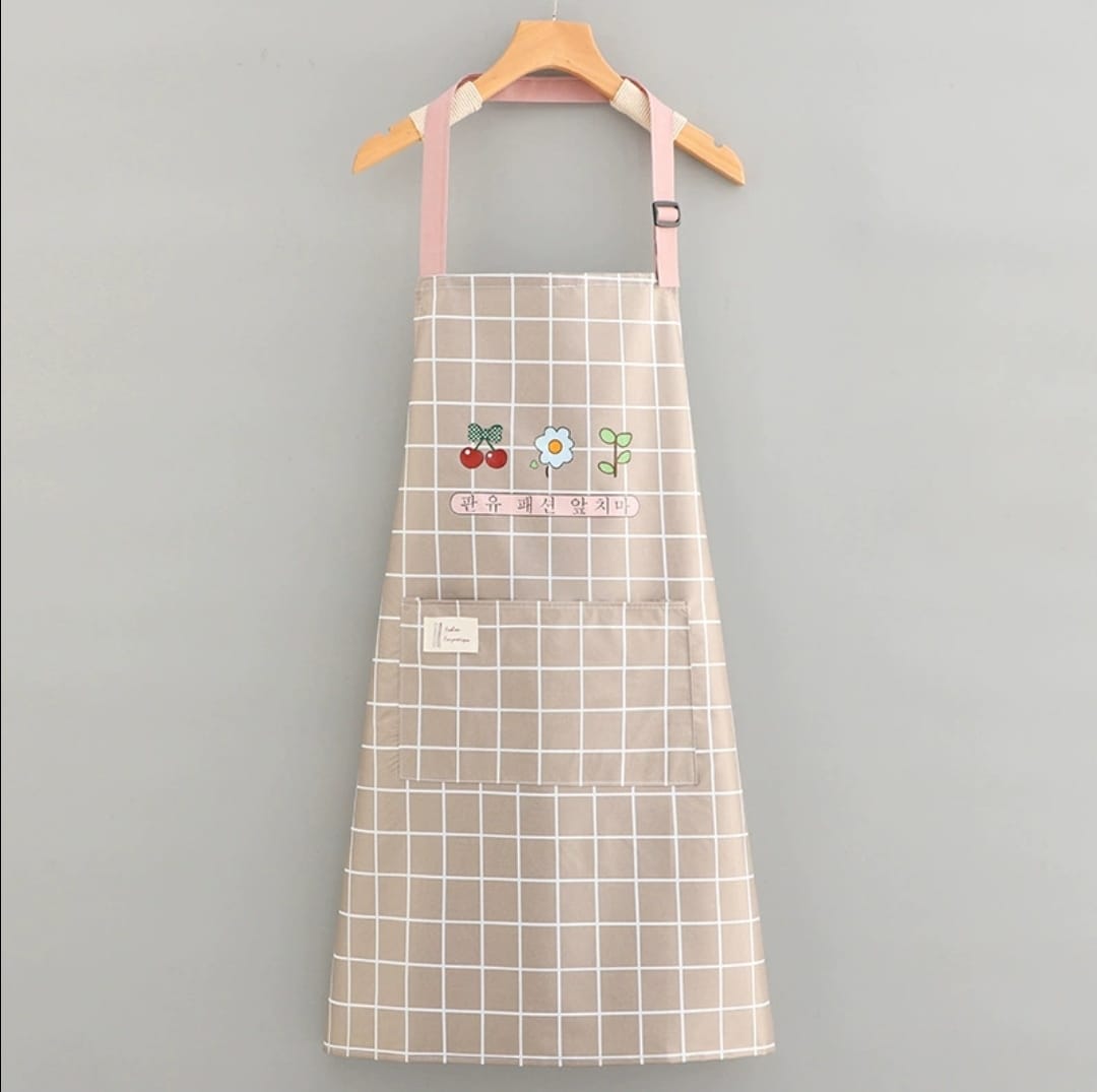Waterproof Cute Checked Floral Aprons