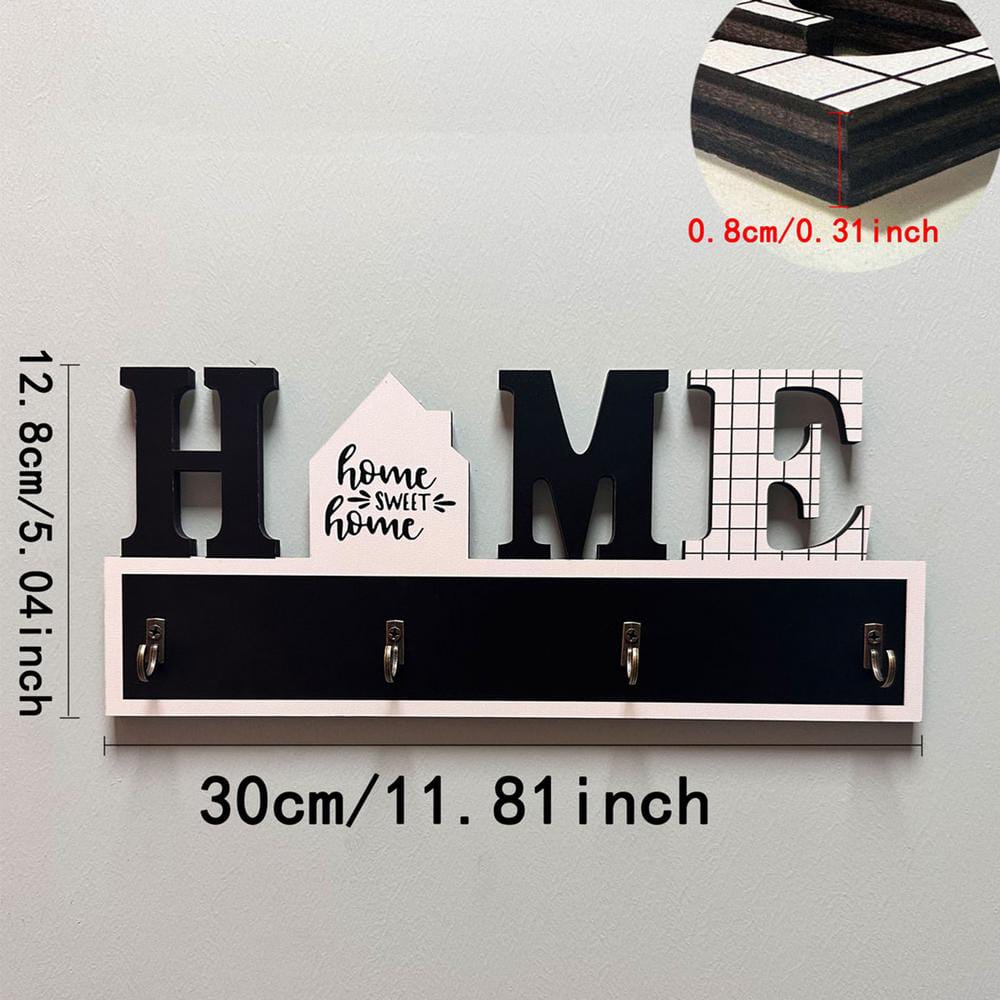 Wooden Wall-mounted Key Holder