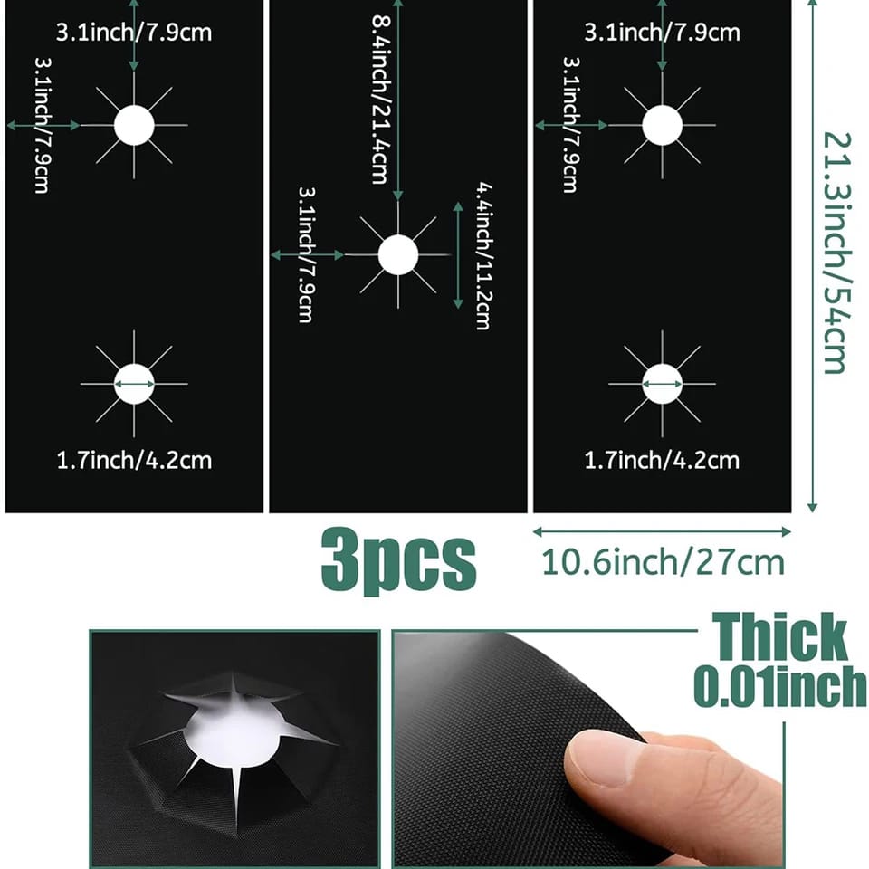1 Set 5-Hole Gas Stove Pad Protective Cover