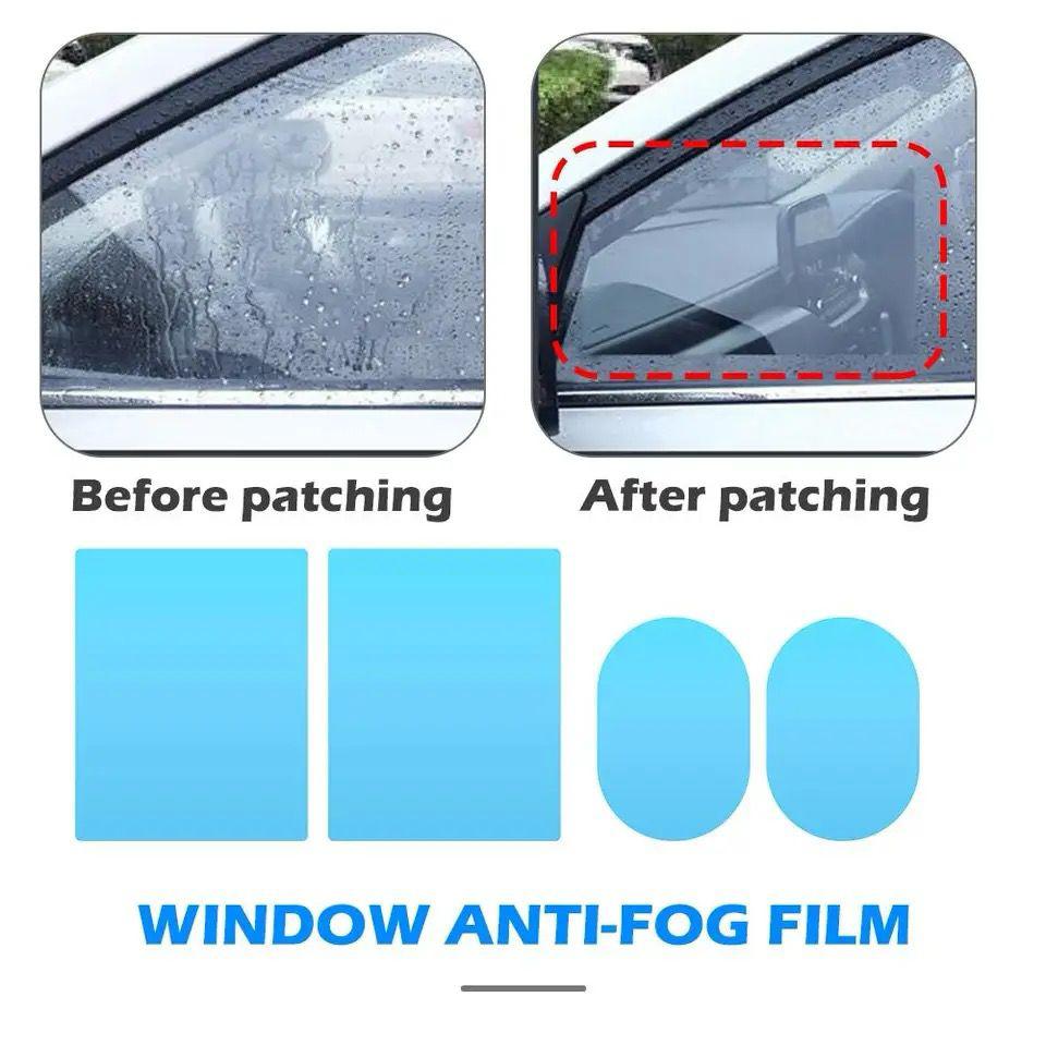 4 Pcs Car Window Anti Fog Rainproof Window