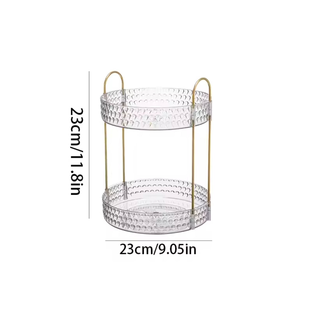 360° Rotating Makeup Storage Rack