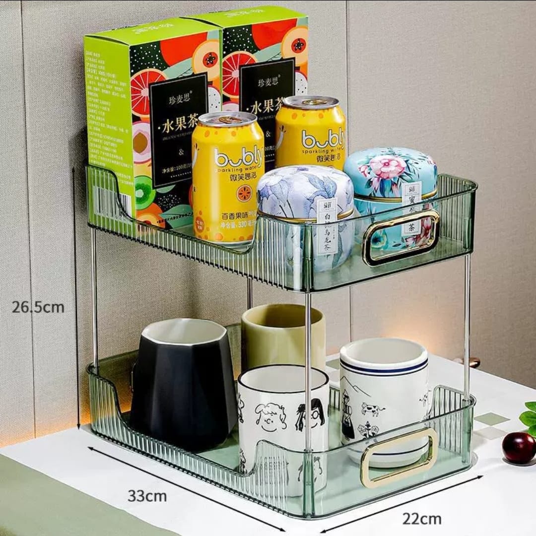 2 Layer Multipurpose Gold Organiser