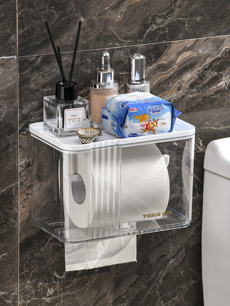 Luxury gold plated wall mounted tissue box