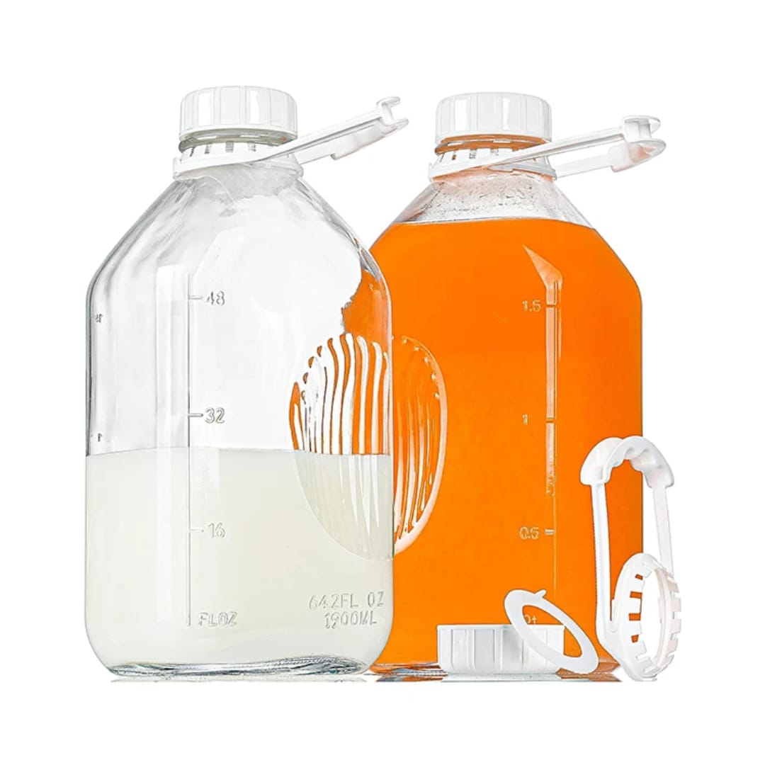 1pcs of 2L multi-purpose glass bottle with airtight lid