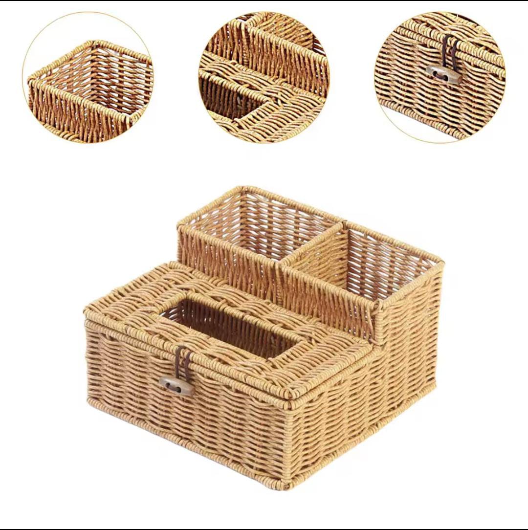 3 slots storage organizer with serviette holder