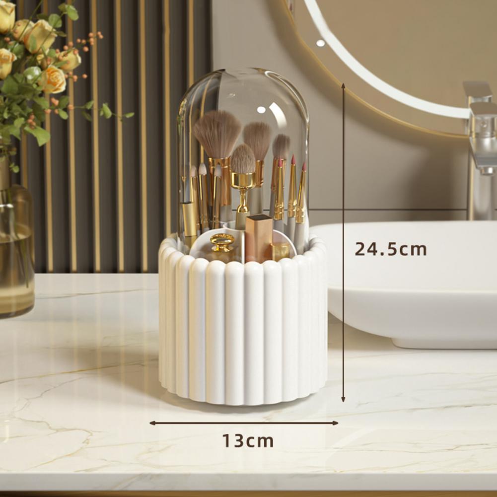 Cosmetic Brush Storage Case 360 Rotating