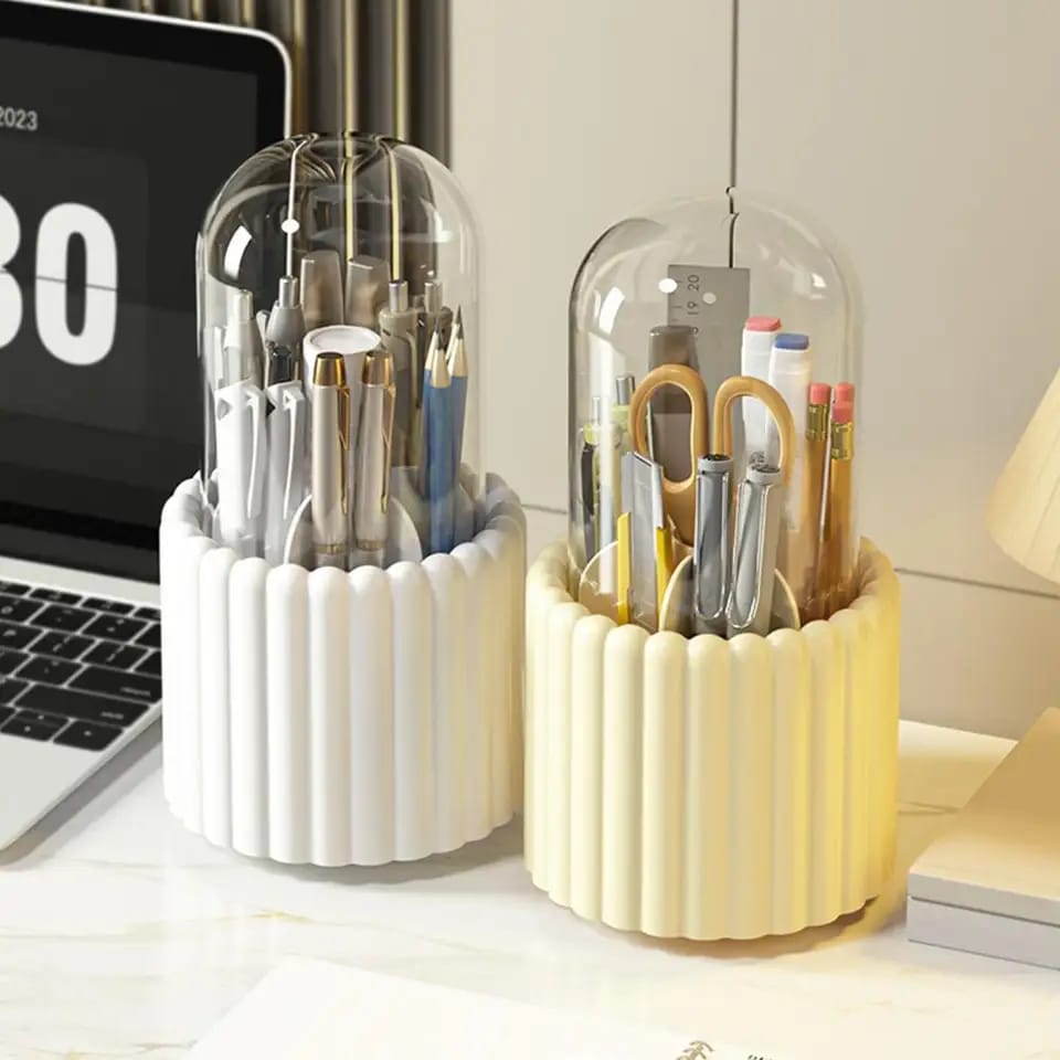 Cosmetic Brush Storage Case 360 Rotating