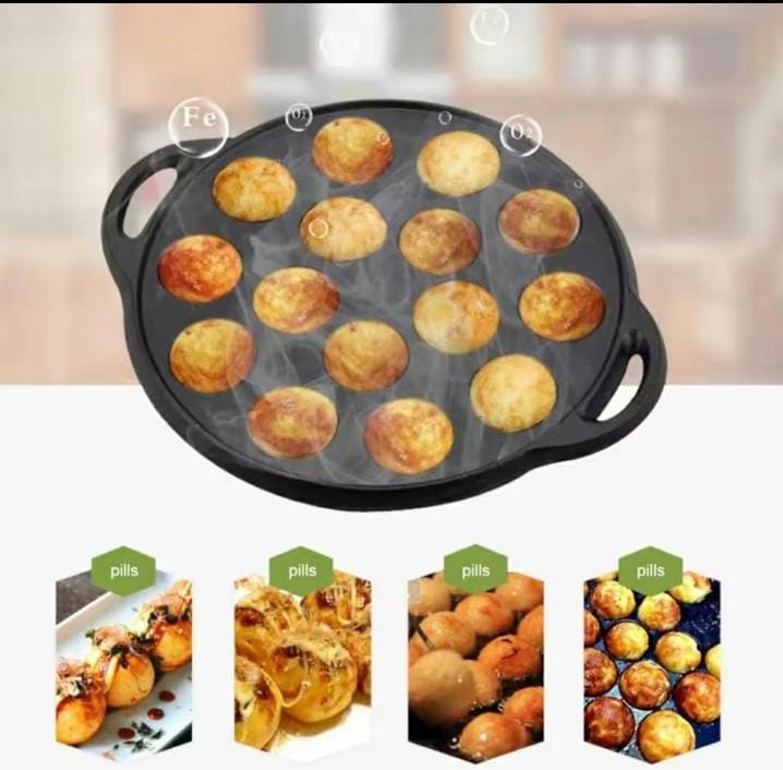 12Holes Non stick round vitumbua maker