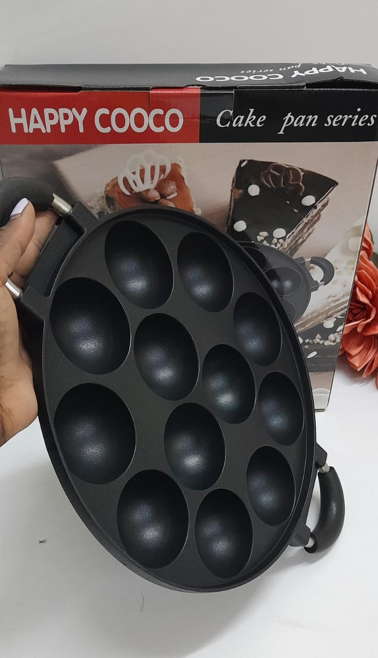 12Holes Non stick round vitumbua maker