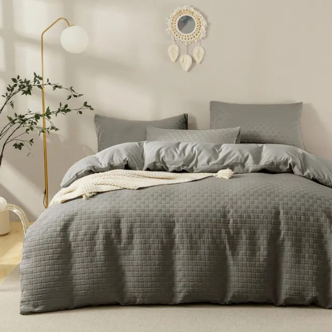220*240cm waffle duvet cover set