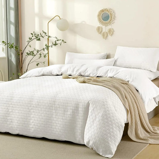 220*240cm waffle duvet cover set
