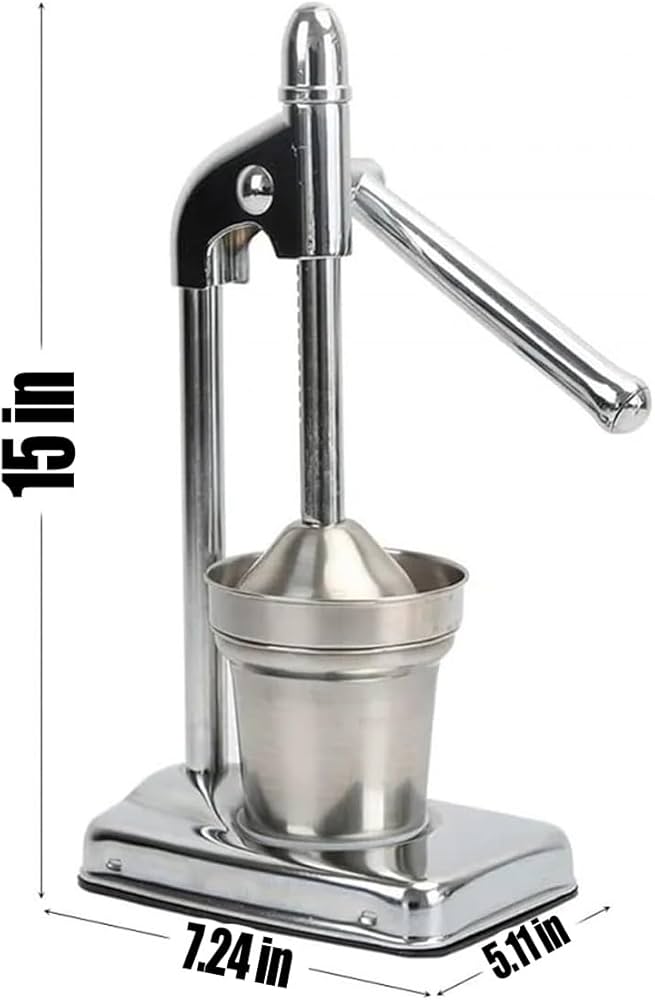 heavy duty Metallic manual citrus juicer stand
